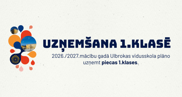 J Par uzņemšanu 1.klasē 2026./2027.mācību gadā