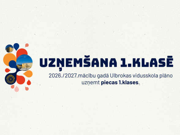 J Par uzņemšanu 1.klasē 2026./2027.mācību gadā