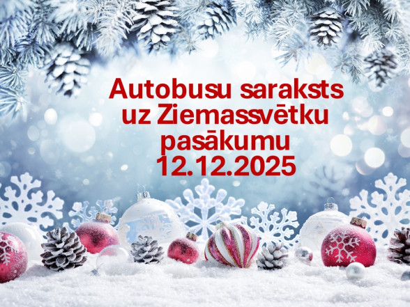 J Autobusu saraksts uz pasākumu 12.12